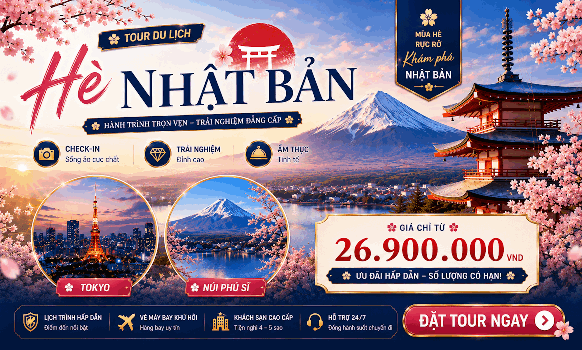 Mùa Hè Rực Rỡ Nhật Bản 2026
